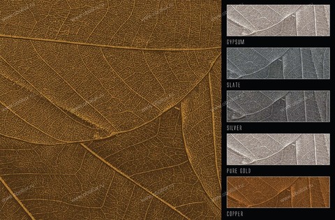  Панно Italreflexes Macro Leaves 001 Gold, интернет магазин Волео