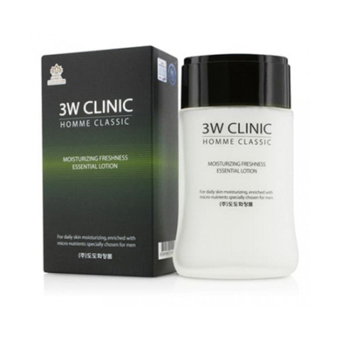 3W CLINIC Homme Лосьон для мужской кожи лица увлажняющий Homme Classic Moisturizing Freshness Essential Lotion