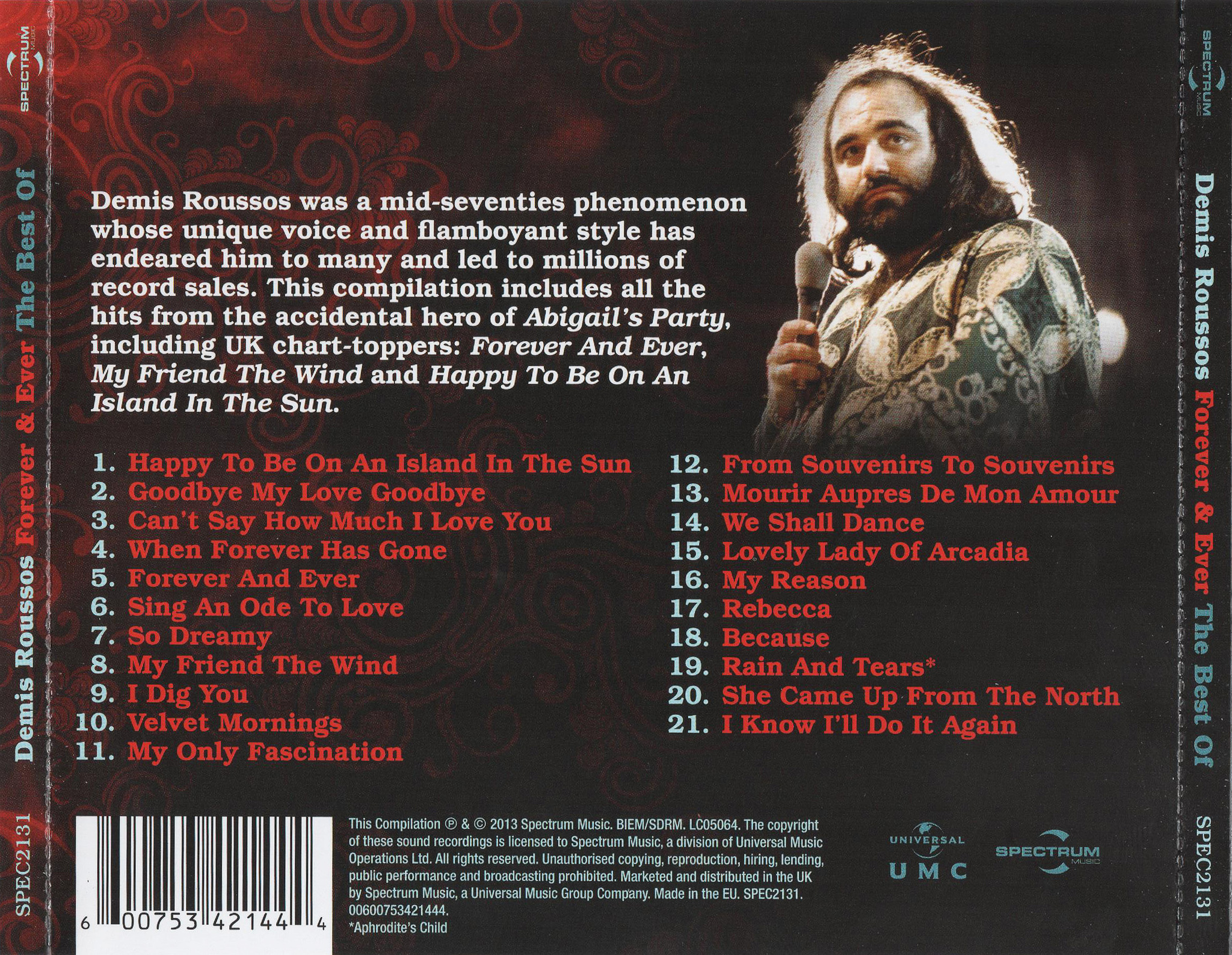 Компакт-диск Forever & Ever: The Best Of — Demis Roussos купить в  интернет-магазине Collectomania.ru