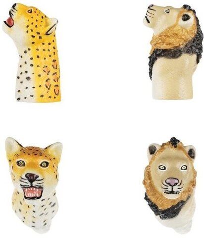 Same Toy Toy-glove Animal finger puppet Leopard and Lion