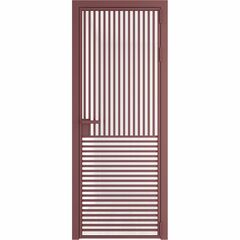 Алюминиевая дверь 17AG красный антрацит остеклённая