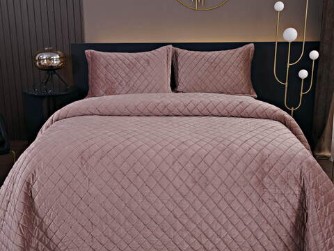 Покрывало 240х260 и 2 наволочки 50х70 Sofi De MarkO Натаниэль Чайная роза