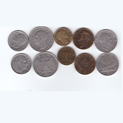 Набор монет Италии 1940-1942