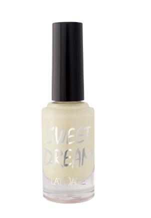 L’atuage Лак для ногтей SWEET DREAM тон 501 белый перламутровый песок 9мл