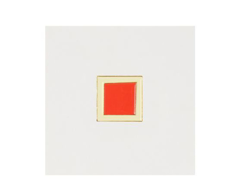 Значок металлический Красный квадрат