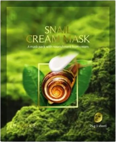Deoproce Sheet Snail Cream Mask Маска кремовая на тканевой основе с экстрактом муцина улитки