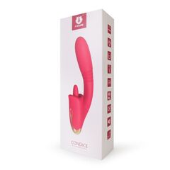 Фиолетовый вибромассажер Condice - 20,3 см. - 