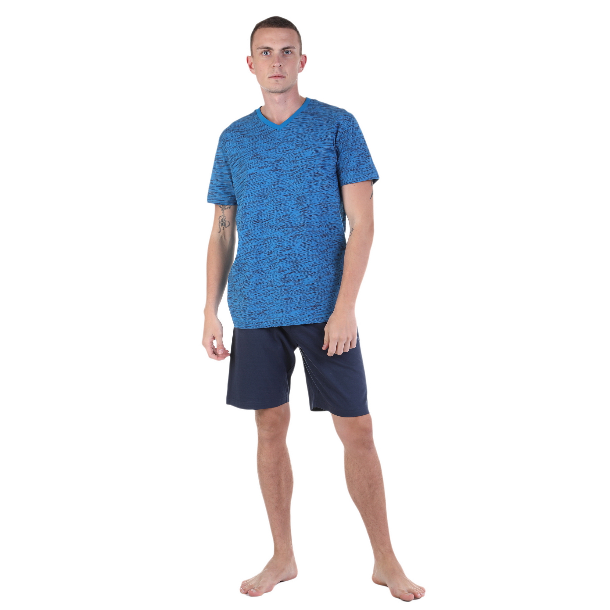 Мужская пижама темно-синяя с шортами Tom Tailor 71069/5609 621