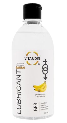 Интимный гель-смазка на водной основе VITA UDIN с ароматом банана - 500 мл. - VITA UDIN 4673730464075