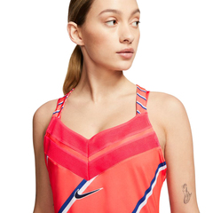 Платье теннисное Nike Court Dress PS NT - laser crimson/blackened blue