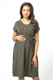 Платье для беременных 10370 темная оливка