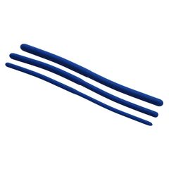 Набор из 3 синих силиконовых уретральных расширителей Invasion Silicone Urethral Sound Trainer Set - 