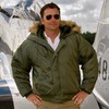 Куртка Мужская Alpha N-2B Flight Jacket (оливковая -S.green)