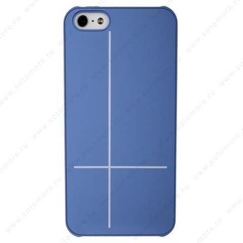 Накладка GUOER для iPhone SE/ 5s/ 5C/ 5 голубая