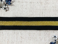 Лента лампасная трикотажная люрекс, ш. 3 см.