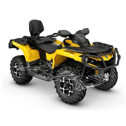 Пластиковая защита KTZ для квадроцикла BRP Can Am OUTLANDER G2 MAX 650 850 1000 (2017 — 2018)