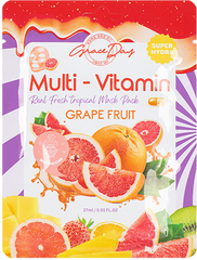 Тканевая маска с экстрактом грейпфрута GRACE DAY Multi-Vitamin Grape Fruit Mask Pack