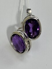 Овал   (серьги из серебра)