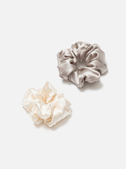 Резинки для волос большие PEARL GREY MILKY WHITE