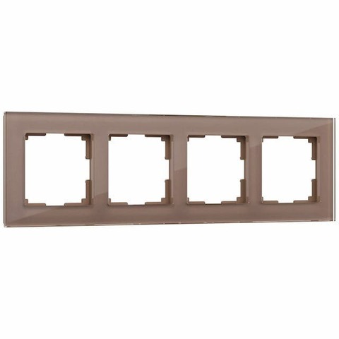 Рамка на 4 поста. Цвет Латте. Werkel(Веркель). Favorit. a058821 / W0041142