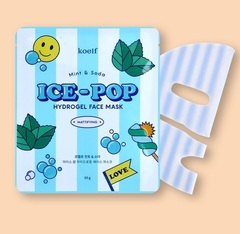 Гидрогелевая маска с мятой и газировкой Koelf Mint & Soda Ice-Pop Hydrogel Face Mask