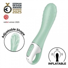 Вибратор для точки G Air Pump Vibator 3 от Satisfyer зеленый