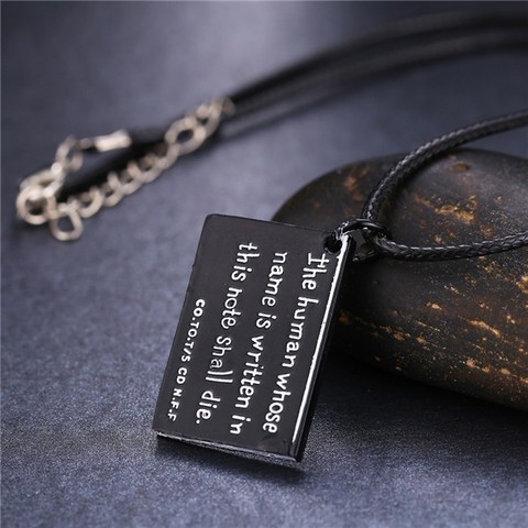 Кулон Тетрадь Смерти — Anime Death Note pendant