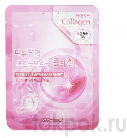 Тканевая маска для лица 3W Clinic Collagen Fresh Mask Sheet, 23 гр