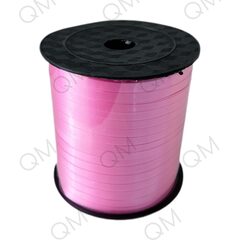 Лента декоративная матовая 0,5 см х 225 м (розовый)