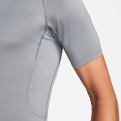 Термобелье Nike Pro Dri-FIT Tight Short-Sleeve Fitness Top - smoke grey/black