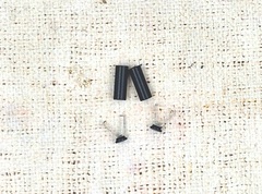 Наконечник для шнура, металл, d 5,5 мм, р. 20,7х7 мм, матовый чёрный