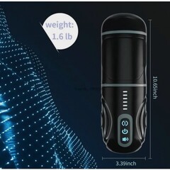 Автоматический мастурбатор с фрикцией и функцией вращения на подставке