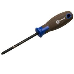 Отвертка POLYWOOD КОБАЛЬТ PH-2 х 100 мм CR-V, древесно-полимерная рукоятка (1 шт.) подвес (912-106)