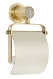Держатель для туалетной бумаги с крышкой BOHEME Royal Cristal 10921-G
