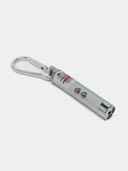 ZooOne указка лазерная для игры с кошкой (с фонариком) серебро