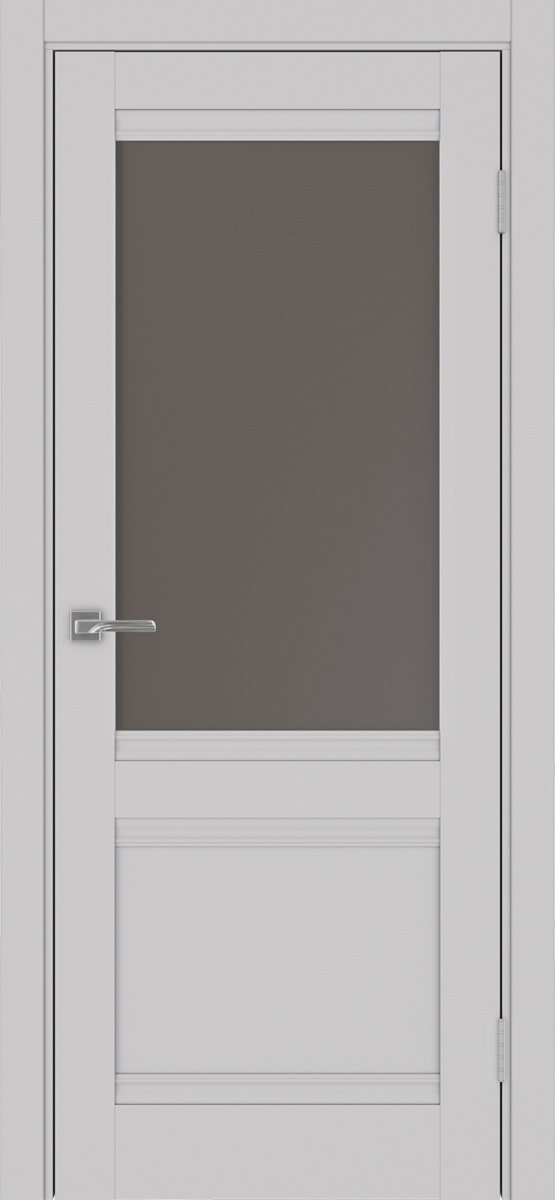 Дверь межкомнатная Оптима Порте Турин 502U.21, цвет пепельный, экошпон, стекло бронза