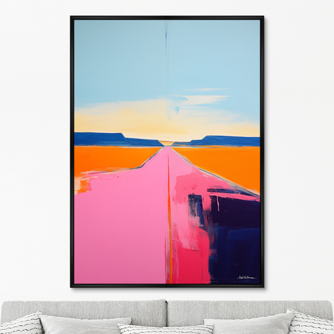 ArtNoMore - Репродукция картины на холсте Landscape collection, Lines of sunset, No 2, 2024г.