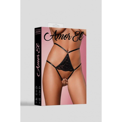 Откровенные трусики с доступом Amor El Black (L)
