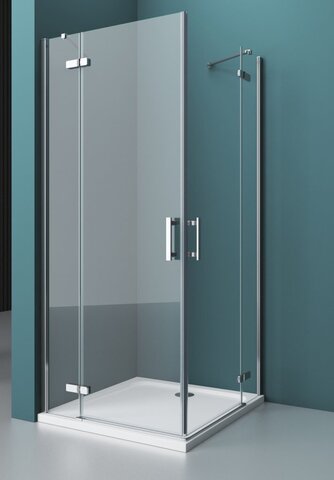 BelBagno KRAFT-A-22-90-C-Cr Душевой уголок с двумя распашными дверцами. Стекло 6 мм, прозрачное, хром