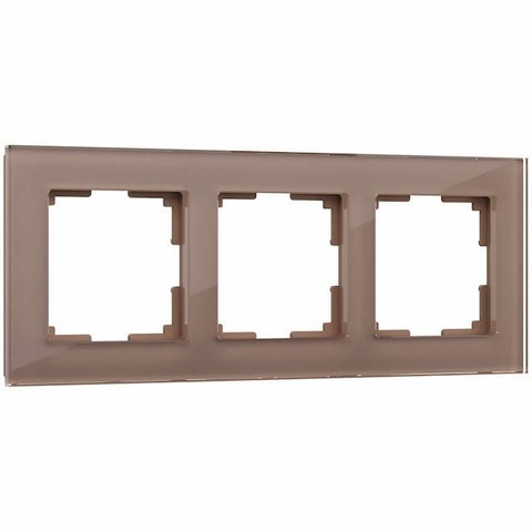 Рамка на 3 поста. Цвет Латте. Werkel(Веркель). Favorit. a058820 / W0031142