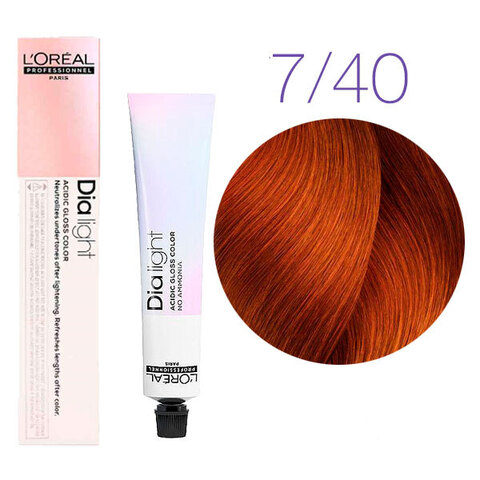 L'Oreal Professionnel Dia light 7.40 (Глубокий медный блондин) - Краска для волос