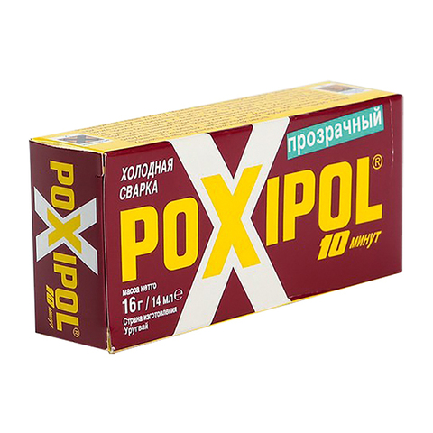 POXIPOL 69-9-797 Клей Холодная сварка POXIPOL, двухкомпонентный эпоксидный, прозрачный, 14мл, (шт.)