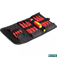 KRAFTOOL Х-Drive Electro, 18 предм, набор высоковольтных отверток (220092-H18)
