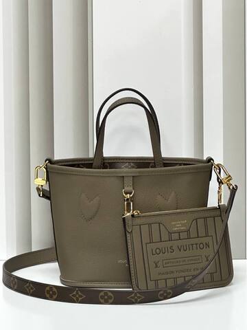 Сумка Louis Vuitton Neverfull Inside Out BB серый