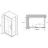 Abber Schwarzer Diamant AG30130H-S85 Душевой уголок, 130x85x195, цвет: хром