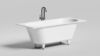 Salini 104723MF  ORNELLA AXIS KIT  170x70 Встраиваемая ванна с овальной чашей, регулируемые ножки, донный клапан "Click-Clack" белый, сифон, интегрированный слив-перелив по центу, RAL полностью