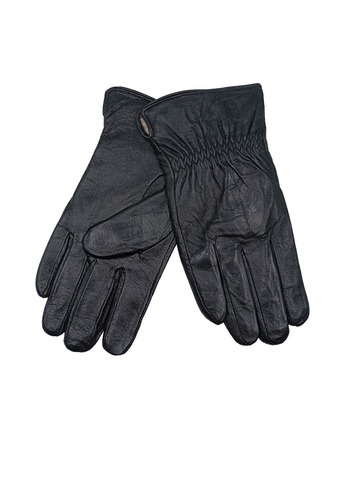 Перчатки мужские на резинке натуральная кожа (подкладка трикотаж-шерсть)