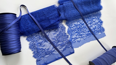 Кружево реснички василек (23х280 см)