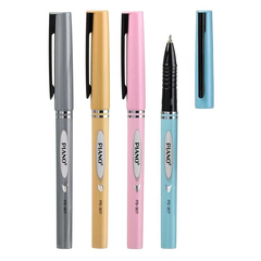 Ручка шариковая, масляная, Piano, синие чернила, цветной корпус, 12 шт