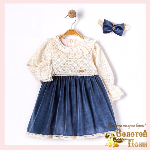 Платье с повязкой детское (74-92) 251108-A1344
